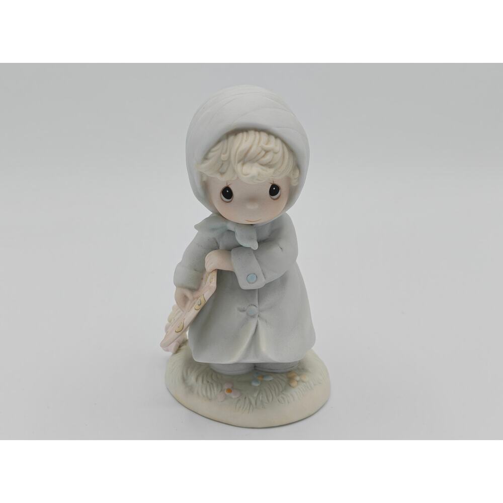 Precious Moments March Birthday Figurine 110019 1987 Enesco Collection No Box